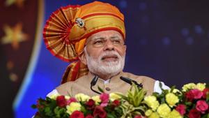 Prime Minister Narendra Modi addresses during a function to hand over keys to the beneficiaries of Pradhan Mantri Awas Yojana- Gramin (PMAY-G) at Shirdi, Maharashtra, Friday, October 19, 2018.(PIB) Prime Minister Narendra Modi addresses during a function to hand over keys to the beneficiaries of Pradhan Mantri Awas Yojana- Gramin (PMAY-G) at Shirdi, Maharashtra, Friday, October 19, 2018.(PIB)