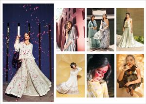Presenting new ways to turn heads at a modern Indian wedding. (Location courtesy: The Roseate; Styling: Avneet Chadha; Art Direction:Amit Malik;Make-up and hair: Artistry by Anjali Jain; Models: Tatiana (La Creme Productions) and Sanjana)(Photos shot exclusively for HT Brunch by Shivamm Pathak) Presenting new ways to turn heads at a modern Indian wedding. (Location courtesy: The Roseate; Styling: Avneet Chadha; Art Direction:Amit Malik;Make-up and hair: Artistry by Anjali Jain; Models: Tatiana (La Creme Productions) and Sanjana)(Photos shot exclusively for HT Brunch by Shivamm Pathak)