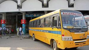 The transport department had on Thursday launched a damage control exercise and roped in buses and drivers from private educational and other institutes to ferry passengers.(HT Photo) The transport department had on Thursday launched a damage control exercise and roped in buses and drivers from private educational and other institutes to ferry passengers.(HT Photo)