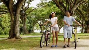 Physical activity in natural environments can reduce stress, improve mood and mental restoration.(Shutterstock) Physical activity in natural environments can reduce stress, improve mood and mental restoration.(Shutterstock)
