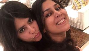 Sakshi Tamwar with Ekta Kapoor. Sakshi Tamwar with Ekta Kapoor.