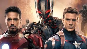 Iron Man and Captain America with the villainous Ultron. Iron Man and Captain America with the villainous Ultron.