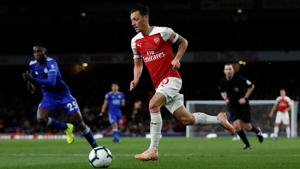 Arsenal's Mesut Ozil in action against Leicester.(Action Images via Reuters) Arsenal's Mesut Ozil in action against Leicester.(Action Images via Reuters)
