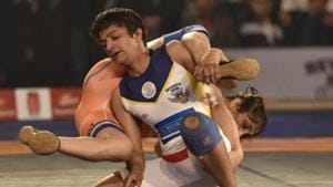 File image of Ritu Phogat in action.(Hindustan Times) File image of Ritu Phogat in action.(Hindustan Times)
