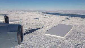 NASA observed that the iceberg’s sharp angles and the flat surface were an indication of the fact that it was probably “calved from the ice shelf.”(Jeremy Harbeck/NASA) NASA observed that the iceberg’s sharp angles and the flat surface were an indication of the fact that it was probably “calved from the ice shelf.”(Jeremy Harbeck/NASA)
