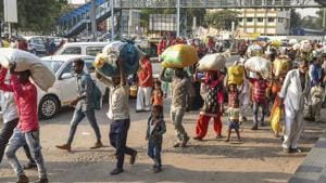 According to the Census 2011, 50 lakh people migrated from Madhya Pradesh, out of which 11 lakhs migrated seasonally every year. (PTI Photo) According to the Census 2011, 50 lakh people migrated from Madhya Pradesh, out of which 11 lakhs migrated seasonally every year. (PTI Photo)