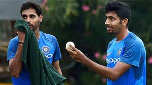 Jasprit Bumrah and Bhuvneshwar Kumar were added in the India squad for the last three ODIs against West Indies.(BCCI)