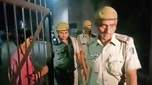 Police at the residential society where the two sisters were found murdered in Paschim Vihar on Thursday.(Sourced) Police at the residential society where the two sisters were found murdered in Paschim Vihar on Thursday.(Sourced)