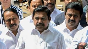 The Madras High Court on Thursday upheld Speaker P Dhanapal’s decision of disqualifying 18 MLAs.(PTI File Photo) The Madras High Court on Thursday upheld Speaker P Dhanapal’s decision of disqualifying 18 MLAs.(PTI File Photo)