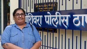 Vinta Nanda registers an FIR against Alok Nath at Oshiwara Police Station in Mumbai.(Satyabrata Tripathy/HT Photo) Vinta Nanda registers an FIR against Alok Nath at Oshiwara Police Station in Mumbai.(Satyabrata Tripathy/HT Photo)