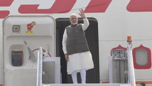 Prime Minister Narendra Modi Saturday left for Japan to attend the annual summit with his counterpart Shinzo Abe.(Raveesh Kumar/Twitter) Prime Minister Narendra Modi Saturday left for Japan to attend the annual summit with his counterpart Shinzo Abe.(Raveesh Kumar/Twitter)