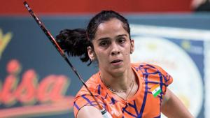 Saina Nehwal against Tai Tzu Ying of Chinese Taipei in French Open.(REUTERS) Saina Nehwal against Tai Tzu Ying of Chinese Taipei in French Open.(REUTERS)