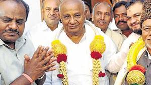 The Loktantrik Morcha was launched last month by former prime minister HD Deve Gowda and consists of CPI, CPI (M), CPI (ML), MCPI (United), Samajwadi Party, Rashtriya Lok Dal and Janata Dal (Secular).(PTI file photo) The Loktantrik Morcha was launched last month by former prime minister HD Deve Gowda and consists of CPI, CPI (M), CPI (ML), MCPI (United), Samajwadi Party, Rashtriya Lok Dal and Janata Dal (Secular).(PTI file photo)