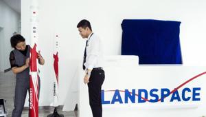 The ZQ-1 was the first three-stage rocket built by a private company in China. A smaller private rocket was launched in May. Video posted by a Chinese news site showed Landspace’s 19-meter- (62-foot-) tall red-and-white rocket lifting off against clear blue skies.(Bloomberg)