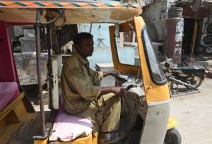 Pakistani rickshaw driver Mohammad Rasheed is just the latest victim of a money laundering scheme that Pakistan’s new prime minister Imran Khan has vowed to crush.(AFP Photo) Pakistani rickshaw driver Mohammad Rasheed is just the latest victim of a money laundering scheme that Pakistan’s new prime minister Imran Khan has vowed to crush.(AFP Photo)