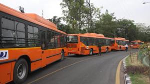 Currently, the DTC’s total staff of nearly 25,000 consists of 11,380 contractual workers.(HT File Photo) Currently, the DTC’s total staff of nearly 25,000 consists of 11,380 contractual workers.(HT File Photo)