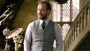 Jude Law in a still from Fantastic Beasts: The Crimes of Grindelwald. Jude Law in a still from Fantastic Beasts: The Crimes of Grindelwald.