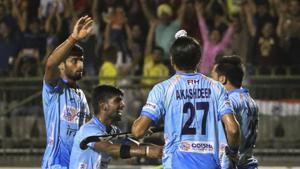 The final between India and Pakistan was forfeited because of heavy rain.(PTI) The final between India and Pakistan was forfeited because of heavy rain.(PTI)