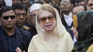 Khaleda Zia denied wrongdoing and her Bangladesh Nationalist Party (BNP) says her conviction in February is aimed at keeping her and her family out of politics.(AP) Khaleda Zia denied wrongdoing and her Bangladesh Nationalist Party (BNP) says her conviction in February is aimed at keeping her and her family out of politics.(AP)