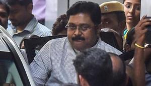 Rebel leader and Amma Makkal Munnetra Kazhagam (AMMK) general secretary TTV Dhinakaran said that 18 MLAs loyal to him will not challenge their disqualification in Supreme Court and asserted the party’s readiness to face bypolls.(PTI/File Photo) Rebel leader and Amma Makkal Munnetra Kazhagam (AMMK) general secretary TTV Dhinakaran said that 18 MLAs loyal to him will not challenge their disqualification in Supreme Court and asserted the party’s readiness to face bypolls.(PTI/File Photo)