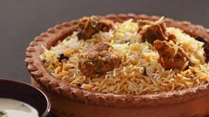 The Telangana chief electoral officer has proposed to political parties that the cost of mutton biryani would be reduced from <span class='webrupee'>₹</span>170 to <span class='webrupee'>₹</span>140 since money spent on food is also accounted for by the election commission.(Getty Images/iStockphoto)