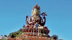 Sikkim unveils tallest Chenrezig statue(HT File) Sikkim unveils tallest Chenrezig statue(HT File)