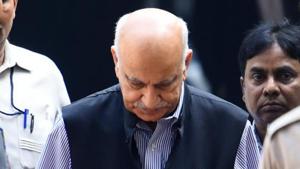 A US-based editor of a leading media house has accused former Union minister M J Akbar of raping her in India 23 years ago.(HT Photo) A US-based editor of a leading media house has accused former Union minister M J Akbar of raping her in India 23 years ago.(HT Photo)