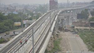 Authority officials Thursday said they had received written communication from the DMRC intimating them of the reduced completion cost(HT File Photo) Authority officials Thursday said they had received written communication from the DMRC intimating them of the reduced completion cost(HT File Photo)