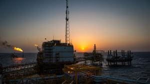 Gas flares burn from pipes aboard an offshore oil platform in the Persian Gulf's Salman Oil Field, operated by the National Iranian Offshore Oil Co., near Lavan island, Iran.(Bloomberg) Gas flares burn from pipes aboard an offshore oil platform in the Persian Gulf's Salman Oil Field, operated by the National Iranian Offshore Oil Co., near Lavan island, Iran.(Bloomberg)