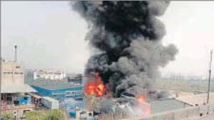 Machines, clothing equipment, electronics and furniture were all gutted in the fire.(HT Photo) Machines, clothing equipment, electronics and furniture were all gutted in the fire.(HT Photo)