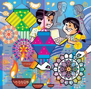 Diwali is traditionally a festival of lights and not of colours as painted in the later period(HT/PHOTO) Diwali is traditionally a festival of lights and not of colours as painted in the later period(HT/PHOTO)