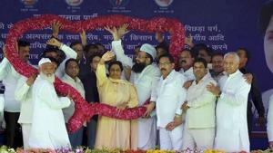 Going by the results of past elections, the BSP move may impact poll prospects of the ruling BJP and the Congress in at least 60 seats in Rajasthan.(PTI File Photo) Going by the results of past elections, the BSP move may impact poll prospects of the ruling BJP and the Congress in at least 60 seats in Rajasthan.(PTI File Photo)