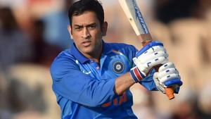 MS Dhoni plays a shot during the 4th ODI cricket match against West Indies at Brabourne Stadium, in Mumbai.(PTI) MS Dhoni plays a shot during the 4th ODI cricket match against West Indies at Brabourne Stadium, in Mumbai.(PTI)