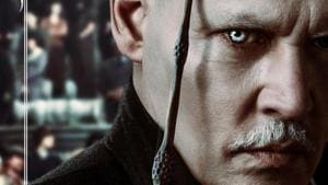 Johnny Depp as dark wizard Gellert Grindelwald in Fantastic Beasts: The Crimes of Grindelwald. Johnny Depp as dark wizard Gellert Grindelwald in Fantastic Beasts: The Crimes of Grindelwald.