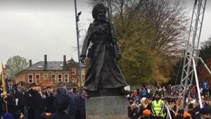 A new sculpture in honour of Indian soldiers who fought during World War I was unveiled on Sunday in the town of Smethwick in the West Midlands region of England on Sunday.(Sreengrab from posted by Sandwell/Facebook)