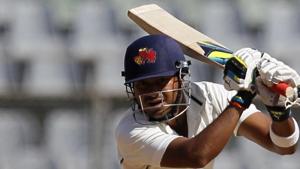 Aditya Tare scored a century for Mumbai against Railways on the final day.(HT Photo) Aditya Tare scored a century for Mumbai against Railways on the final day.(HT Photo)
