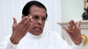 Sri Lanka President Maithripala Sirisena Sunday announced that he would lift the suspension of parliament in 10 days as international pressure mounted on him to open the legislature and resolve a leadership struggle.(Reuters File Photo) Sri Lanka President Maithripala Sirisena Sunday announced that he would lift the suspension of parliament in 10 days as international pressure mounted on him to open the legislature and resolve a leadership struggle.(Reuters File Photo)