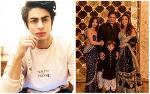 Aryan Khan was missing at Shah Rukh Khan and Gauri’s star-studded Diwali bash.(Instagram) Aryan Khan was missing at Shah Rukh Khan and Gauri’s star-studded Diwali bash.(Instagram)