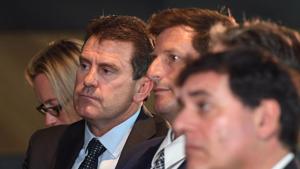 (Second from left) File image of former Cricket Australia director Mark Taylor.(AFP) (Second from left) File image of former Cricket Australia director Mark Taylor.(AFP)