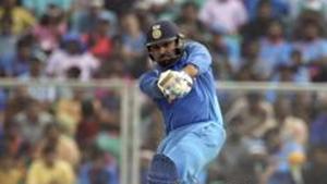 File image of India's Rohit Sharma playing a shot during a match.(AP) File image of India's Rohit Sharma playing a shot during a match.(AP)