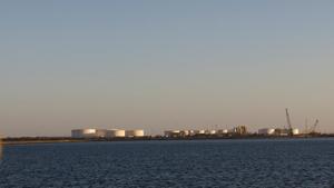 A general view of an oil dock is seen from a ship at the port of Kalantari in the city of Chabahar.(Reuters File Photo) A general view of an oil dock is seen from a ship at the port of Kalantari in the city of Chabahar.(Reuters File Photo)