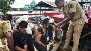 The accused was arrested under non-bailable charges — IPC 308 (attempt to commit culpable homicide) and 354 (assault or criminal force to woman with intent to outrage her modesty), police said.(PTI) The accused was arrested under non-bailable charges — IPC 308 (attempt to commit culpable homicide) and 354 (assault or criminal force to woman with intent to outrage her modesty), police said.(PTI)