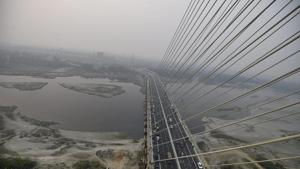 The Delhi Police has registered three FIRs pertaining to the violence between the BJP and the AAP during the inauguration of the Signature Bridge.(PTI) The Delhi Police has registered three FIRs pertaining to the violence between the BJP and the AAP during the inauguration of the Signature Bridge.(PTI)