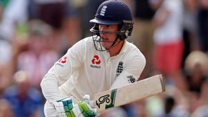 Keaton Jennings plays a shot during Day 3 of the first Test match against Sri Lanka.(REUTERS) Keaton Jennings plays a shot during Day 3 of the first Test match against Sri Lanka.(REUTERS)