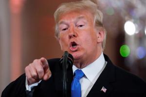 US president Donald Trump on Wednesday tweeted about the ouster of Attorney General Jeff Sessions.(REUTERS) US president Donald Trump on Wednesday tweeted about the ouster of Attorney General Jeff Sessions.(REUTERS)