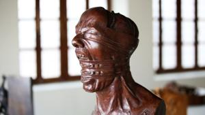 A picture taken at the Museum of Modern Art in Kuwait City shows a sculpture by Kuwaiti artist Sami Mohammed.(AFP) A picture taken at the Museum of Modern Art in Kuwait City shows a sculpture by Kuwaiti artist Sami Mohammed.(AFP)