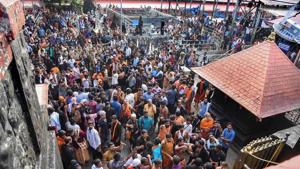 The Kerala High Court on Thursday turned down a bail plea by a man arrested last month, saying protests against the entry of women to the Sabarimala temple were unacceptable.(PTI) The Kerala High Court on Thursday turned down a bail plea by a man arrested last month, saying protests against the entry of women to the Sabarimala temple were unacceptable.(PTI)