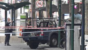 Australian police on Friday said a Somali man who stabbed three people in the city of Melbourne on Friday drove a car laden with gas cylinders which caught fire.(AP) Australian police on Friday said a Somali man who stabbed three people in the city of Melbourne on Friday drove a car laden with gas cylinders which caught fire.(AP)