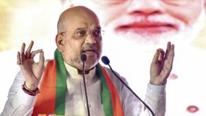 BJP president Amit Shah at a conference in Bikaner on October 4, 2018. The December 7 Rajasthan election is seen as a test of the BJP’s ability to win two consecutive terms in Rajasthan — a feat no political party has achieved in 25 years.(PTI File Photo) BJP president Amit Shah at a conference in Bikaner on October 4, 2018. The December 7 Rajasthan election is seen as a test of the BJP’s ability to win two consecutive terms in Rajasthan — a feat no political party has achieved in 25 years.(PTI File Photo)