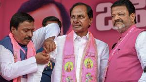 KCR, as the CM is popularly known, has many supporters in the town who insist the December 7 election will see a thumping win for the Telangana Rashtra Samithi (TRS) leader.(PTI Photo)